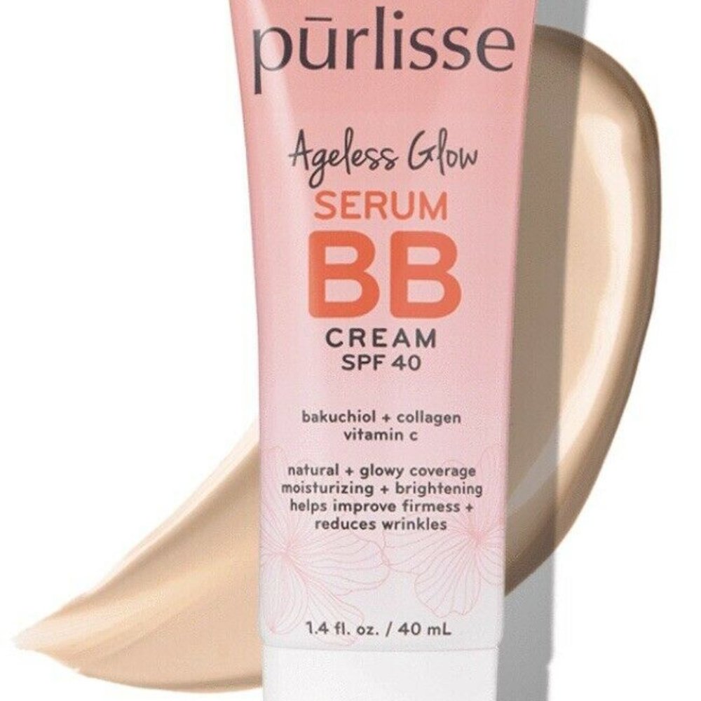 Purlisse Ageless Glow Serum BB Cream SPF 40, Light 1.4 fl oz
